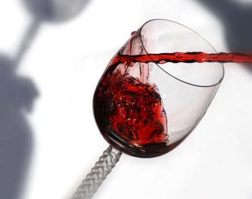 Ein schönes Glas mit selbstgemachtem Wein