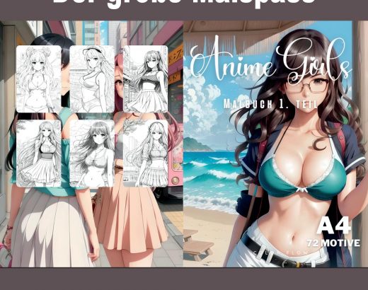 Anime Manga Girls Malbuch